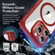 thumbnail image 4 of Funda de teléfono ESR para iPhone 15 Pro con vidrio templado rojo transparente, 4 of 8