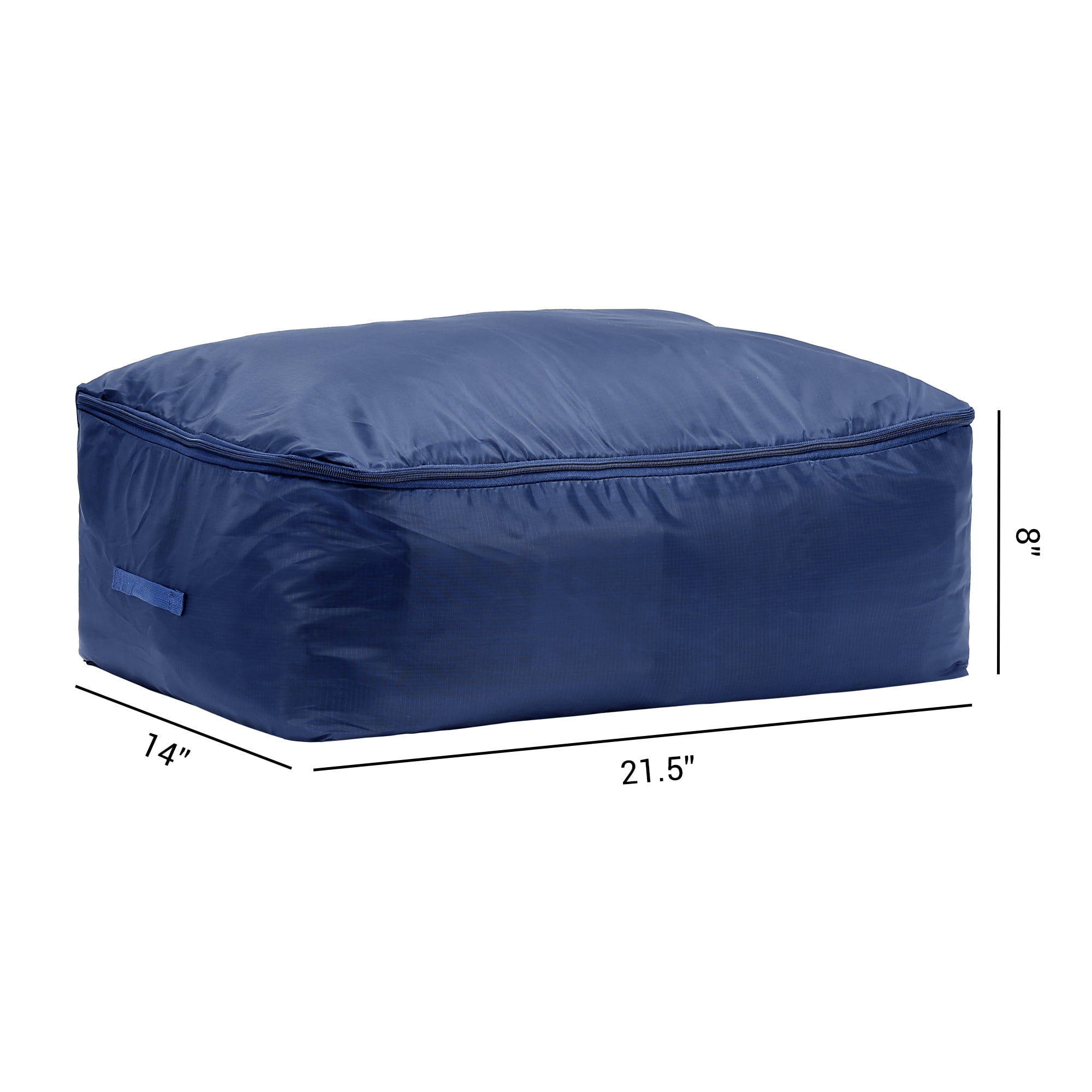Unique Bargains 1 Pack Clothes Storage Bags Moving Bags Navy Blue 21.5*14*8in