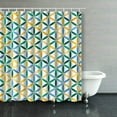 thumbnail image 1 of Cortinas de Ducha ABPHQTO Geometría Sagrada Amarillo Verde Azul 160x180 cm, 1 of 1