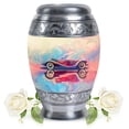 thumbnail image 2 of Neon Fluid Motoring Cremation Urn, Large Urn For Ashes Adult Male, Memorial Urns For Mom Ashes, Funeral Urns Male And Female Ashes, Unique Urns For Ashes, Urn For Women - 10inch, Burial Urns For Ash, 2 of 5
