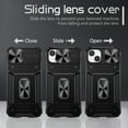 thumbnail image 6 of TECH CIRCLE Case for iPhone 14 Plus Back Cover with Magnetic Kickstand + Metal Ring Holder + Camera Cover, Shockproof Hybrid PC+TPU Covers [360° Rotating Bracket] [Corner Protection] - Black, 6 of 8