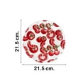 thumbnail image 5 of Juego 4 Platos Galerias El Triunfo Ceramica Blanca Diseño Tomate Rojo 21.5cm, 5 of 5