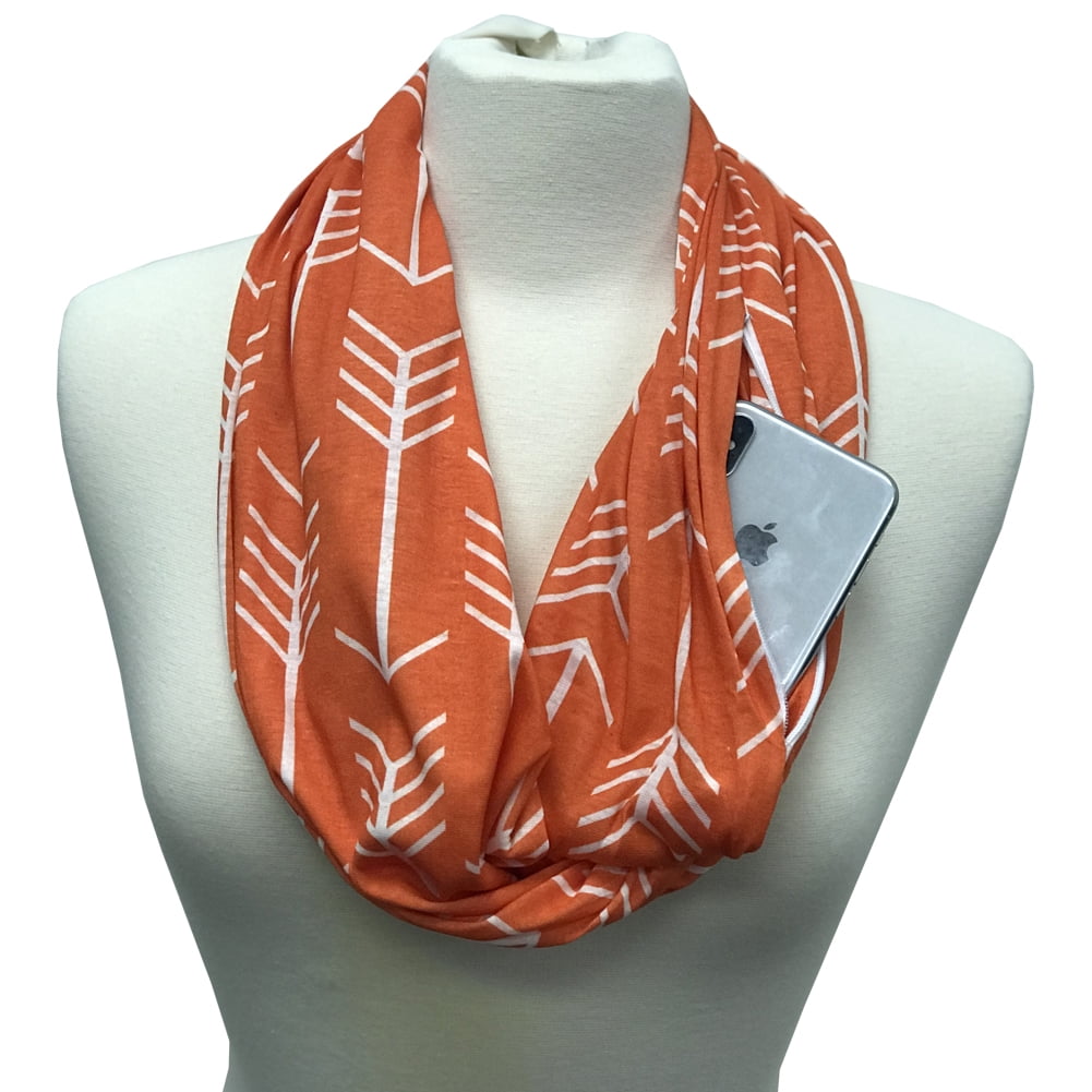 Orange infinity scarf Clearance