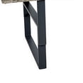 thumbnail image 4 of Foca 63 Inch Outdoor Rectangular Dining Table Adjustable Height Wicker - Saltoro Sherpi, 4 of 5