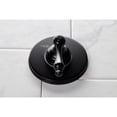 thumbnail image 4 of Kingston Brass KS3030AL  Single-Handle Three-Way Diverter Valve with Round Trim Kit, Matte Black, 4 of 9