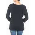 thumbnail image 3 of T-Shirt à Manches Longues pour Femmes Noir, 3 of 4