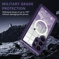 thumbnail image 6 of Casetego for Samsung Galaxy S25 Ultra Magnetic Case,[Compatible with MagSafe] Full Body Shockproof with Built-in Screen Protector Drop Protective Phone Cover,Purple, 6 of 9