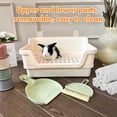 thumbnail image 5 of Large Rabbit Litter Box with Plastic Grid and Dump Tray, Pet Bunny Potty Toilet Supplies, 5 of 7