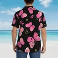 thumbnail image 6 of Disketp Hawaiian Shirts For Men,Girl Butterfly Print Mens Casual Short Sleeve Button Down Shirts Beach Shirt, 6 of 8