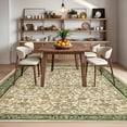 thumbnail image 2 of Hasoo 5' x 7' Pink Green Vintage Floral Area Rug for Living Room Washable Soft Indoor Floor Carpet Room Decor, 2 of 5