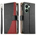 thumbnail image 2 of Funda cartera GANGXUN para Xiaomi Poco X7 Pro , cuero PU con tarjetero, cremallera, correa de mano, soporte y protección 529°, 2 of 6