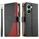 thumbnail image 2 of Funda cartera GANGXUN para Xiaomi Poco X7 Pro , cuero PU con tarjetero, cremallera, correa de mano, soporte y protección 529°, 2 of 6