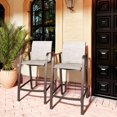 thumbnail image 7 of Pellebant Set of 2 Outdoor Counter Height Bar Stools  Aluminum Patio Bar Chairs,Beige, 7 of 7