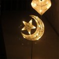 thumbnail image 4 of 1PC LED Night Light Star Moon Table Lamp Rattan Modeling Lamp Christmas Holiday Decoration Lamp Love Modeling Lamp (Moon Holding Stars / without Battery), 4 of 5