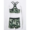 thumbnail image 3 of HULIJA Baby Girls Bikini Sets Racer Back Tank Top with Boy Shorts Beachwear Summer Swimming Clothes Camouflage Green 14, 3 of 8