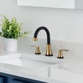 thumbnail image 4 of Wowow 8 in. Widespread Double Handle Bathroom Faucet with Pop up Sink Drain and Corrosion Resistant in Oil Rubbed Bronze, 4 of 7