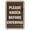 Walnut, variant on Portrait Round Please Knock Before Entering Sign (Walnut) - Medium 5" x 7"