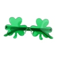 thumbnail image 2 of Dserhfy St Patrick's Day Glasses Glitter Shamrock Beer Bottle Eyeglasses Green Lucky Irish-themed Photo Booth Props for Home Party Favors, 2 of 8