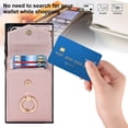 thumbnail image 4 of Dteck Case for Samsung Galaxy S22 Ultra,Magnetic Credit Card Holder Wallet Leather Cover Shockproof Ring Kickstand Case with Wrist Strap,Rosegold, 4 of 9