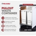 thumbnail image 3 of Rev-A-Shelf Double 50 Qt Pullout Soft-Close Steel Kitchen Trash Cans, 3 of 9