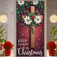 thumbnail image 4 of Decorative Design Christmas Banner Religious Theme Holiday Decoration Keep Christ in Christmas Banner for Church Event Indoor Decoration Religious Gathering, 4 of 9