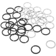thumbnail image 1 of CRILSTYLEO 40pcs Split Rings For Personal Organization Matte Black Metal General Use, 1 of 7