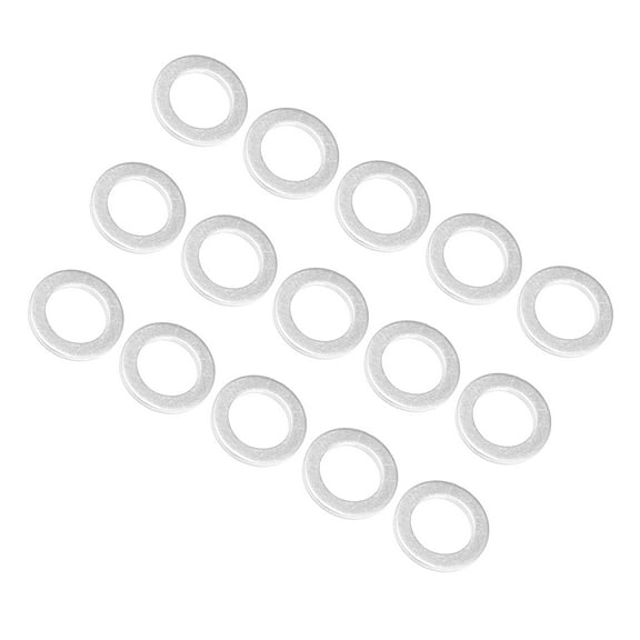 15pcs Engine Oil Crush Washers Drain Plug Gaskets 12x20x2mm 0.47''x0.79''x0.08'' for Auto Car