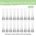 thumbnail image 5 of Glasseam Glass Bud Vases in Bulk 9.64"Tall Clear Skinny Vases Set of 18 Small Single Flower Vase for Centerpiece, 5 of 8