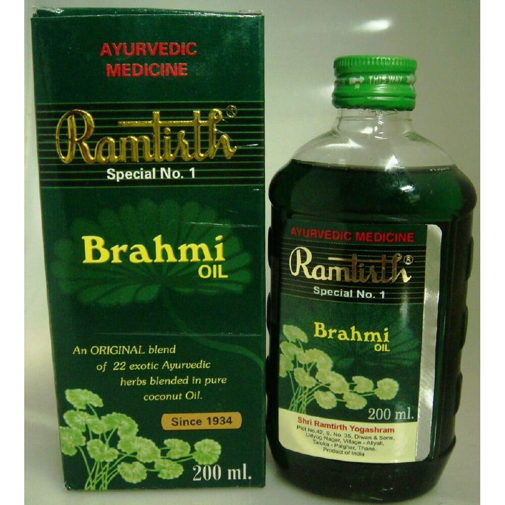 RAMTIRTH AYURVEDIC BRAHMI HAIR OIL 200ML - Walmart.com - Walmart.com