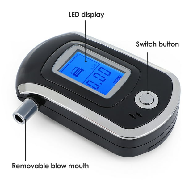 Éthylomètre, Alcootest Portable Noir Rechargeable Par USB Avec écran LCD  Numérique Pour Usage Professionnel 