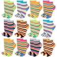 thumbnail image 1 of Calcetines Xtinmee de algodón para mujer y niña, 12 pares, 1 of 7