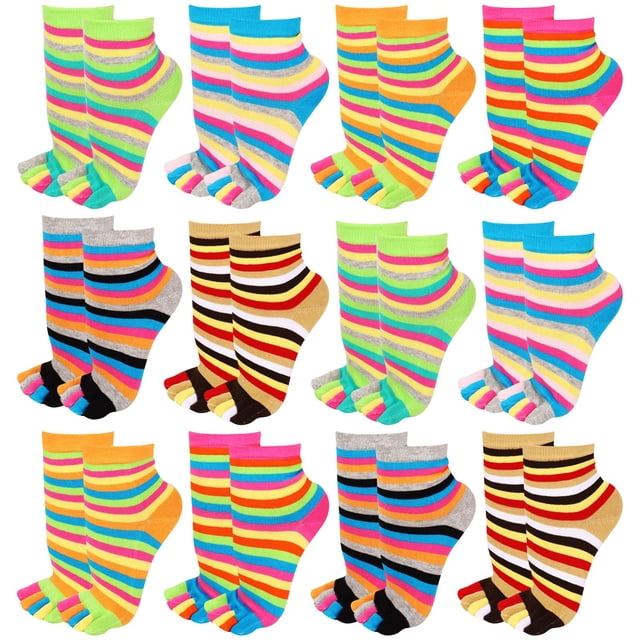Calcetines Xtinmee de algodón para mujer y niña, 12 pares