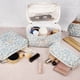 thumbnail image 5 of Set de bolsas de maquillaje Gosect, bolsa de viaje acolchada con estampado floral para cosméticos, 5 of 6