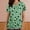 Scrubs-A2Green, variant on Gamivast Scrubs for Women Floral Print V-Neck Short Sleeve Nursing Scrubs Moisture Wicking Scrub with Pockets Loose Fit Workwear Tops with Pockets