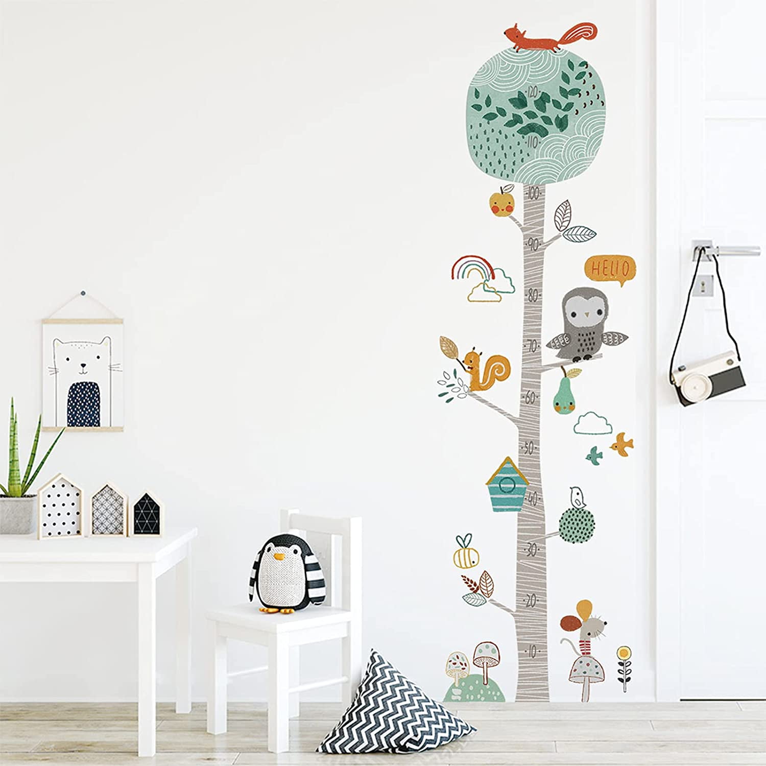 Forest Animals Wall Stickers For Kids Bedroom Decoration DIY Removable Wall 