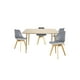 thumbnail image 1 of Comedor Murcia Rectangular 120x70 para 4 personas con Sillas Frankfurt Grises, 1 of 5
