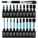 thumbnail image 1 of 22Pcs Set 1 4 Inch Hex Shank Magnetic Screwdriver Bits Set with Extension Bar and Mini Ratchet Wrenc, 1 of 5