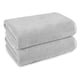 thumbnail image 5 of Toallas de baño algodón de secado rápido, paquete de 2, platino, 5 of 5