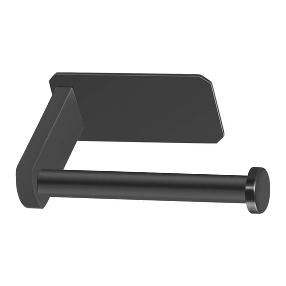 Self Adhesive Toilet Paper Holder Kitchen Washroom Adhesive Toilet Roll Holder No Drilling for Bathroom Stick on Wall Stainless Steel Brushed Black