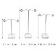 thumbnail image 2 of unbranded 6Ud Expositor Para Aretes Con Base Acrílica Multicolor Ideal Para Tienda O Uso Personal, 2 of 8
