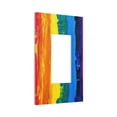 thumbnail image 2 of Kll Rainbow Colored Wall Plate,Gloss Finish,Standard Size 1 - 5" X 3", Polycarbonate Thermoplastic,Electric Receptacle Plug Covers, 2 of 8