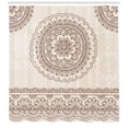 thumbnail image 3 of Ambesonne Folk Shower Curtain, Civilization Tattoo Art, 69"Wx70"L, Brown Cream, 3 of 3