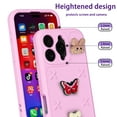 thumbnail image 2 of Allytechgroup Kids Case for iPhone 16 Pro, Cute EVA Foam Cover with 3D Cartoon Charms, Shockproof Soft TPU Protective Case for Girls Boys Slim Anti-Scratch Bumper for iPhone 16 Pro, Pink, 2 of 6