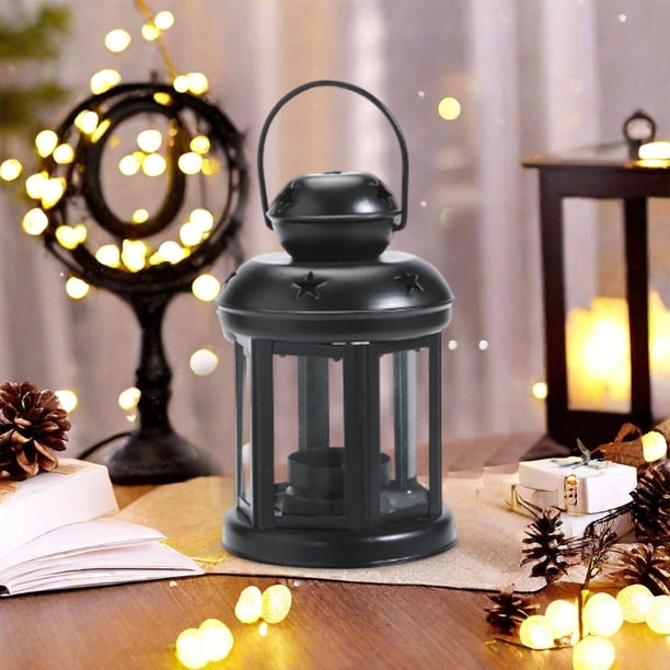 Portavelas de estrella hueca de metal, aromaterapia con velas, decoración retro de lámpara de viento, portavelas de hierro, portavelas de luz estelar hueca, decoraciones de iluminación de estilo retro