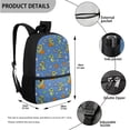 thumbnail image 3 of Jeiento Dinosaur School Backpack Set for Boys 4Pcs Kids Backpacks with Lunch Box Pencil Case and Water Bottle Holder Playing Football Bookbag Sets for Elementary School Bags Daypack Blue, 3 of 7