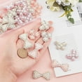 thumbnail image 3 of 36 Pcs 6 Style Pearl Patches Butterfly Bowknot Windmill Pearl Patch Stickers Glittered Plastic Pearl Applique Embroidery Applique Badges for Sewing DIY Crafts Clothes Hats Bags DIY, 3 of 6