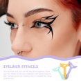 thumbnail image 3 of 3 Pcs Pochoirs Eyeliner Outil de Maquillage Multifonctionnel Réutilisable pour Femmes, 3 of 8
