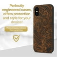 thumbnail image 2 of Case Yard Wooden Case for iPhone-XS-Max Soft TPU Silicone cover Slim Fit Shockproof Wood Protective Phone Cover for Girls Boys Men and Women Supports Wireless Charging Wave Pattern Design, 2 of 7