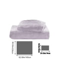 thumbnail image 3 of Juego de sábanas de franela de terciopelo suave - Acogedor, cálido, antiestático, de forro polar antibolitas, sábana bajera de 160 x 230 cm + funda de almohada de 48 x 74 cm,, 3 of 6