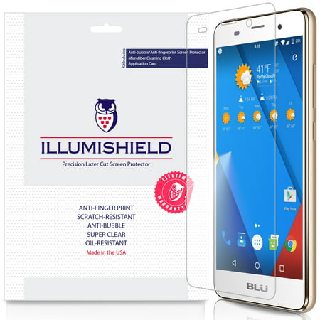 3x iLLumiShield Ultra Clear Screen Protector Cover for BLU Advance 5.0 HD
